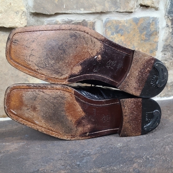 DAVID Eden 11.5 Ostrich Leather Derby Shoes main image 5
